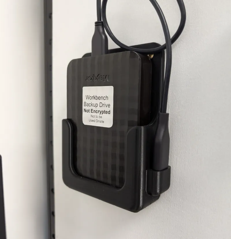 External HDD Holder - Screw Mounted