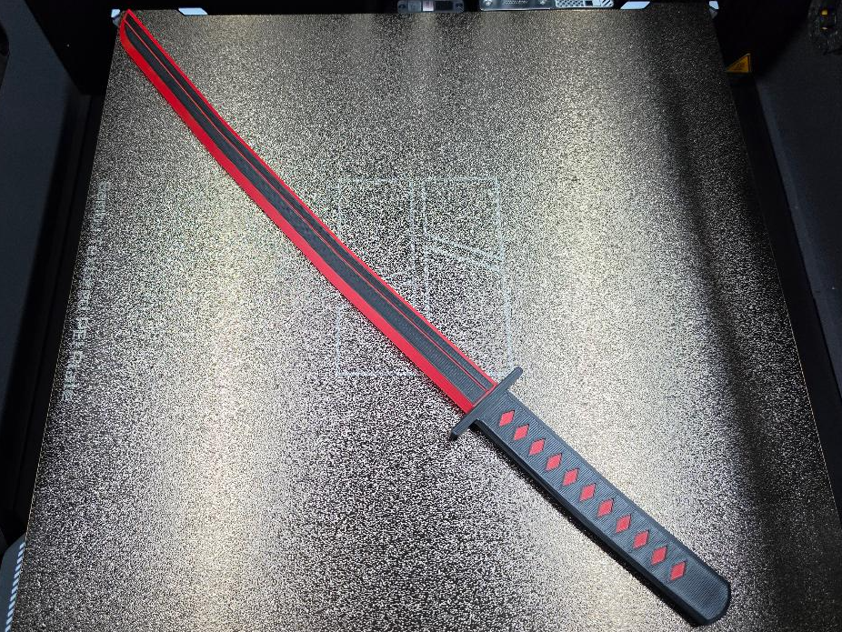 One‑Piece Samurai Sword – No Supports