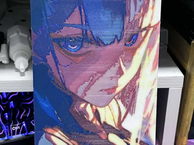 Four-color printing Lucy flat art Lumina studio