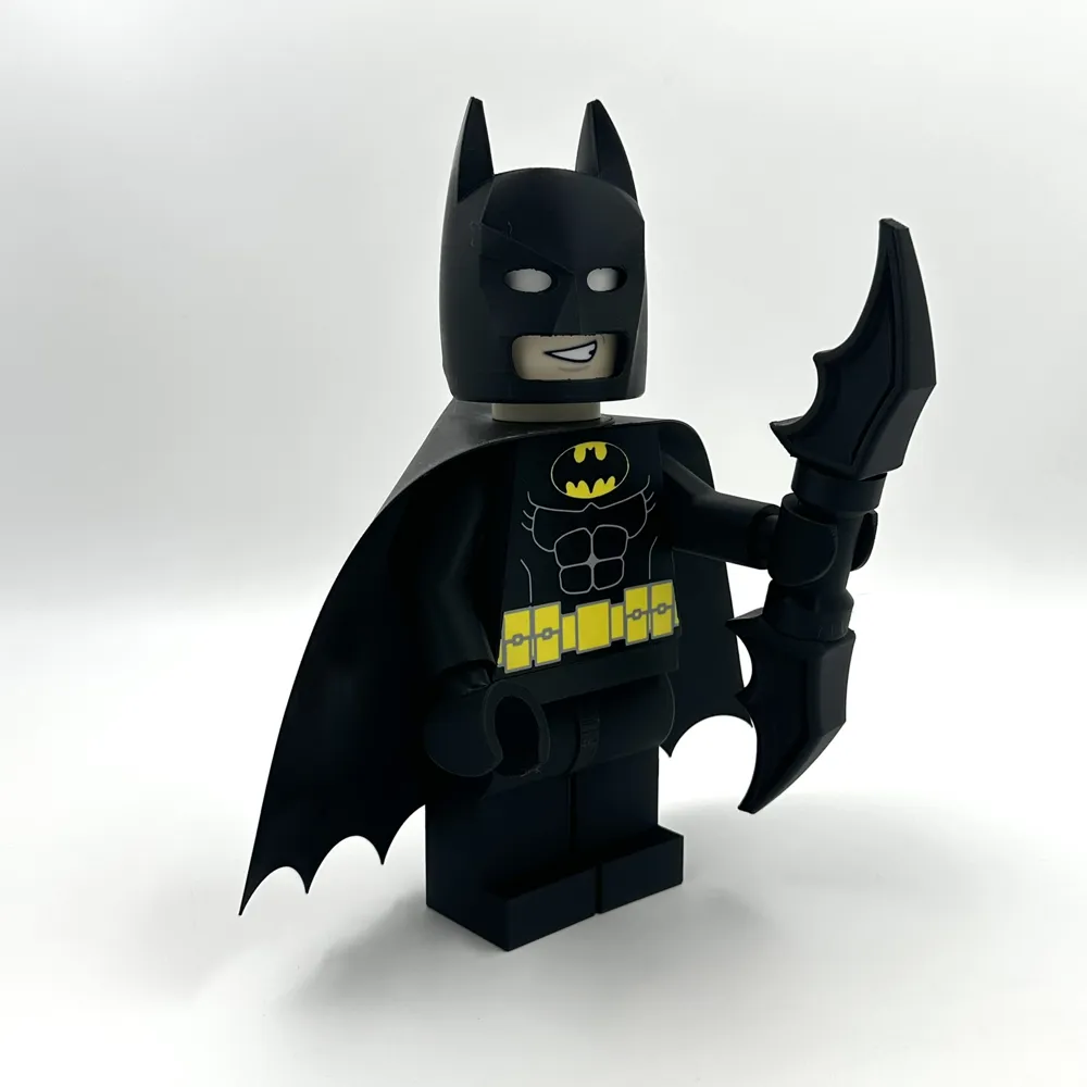 Brick Figure - Batman - pre-painted - Free 3D Print Model - MakerWorld