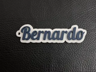 Bernardo name keychain