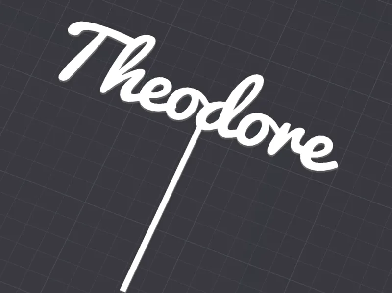 Theodore - Birthday Cake Topper