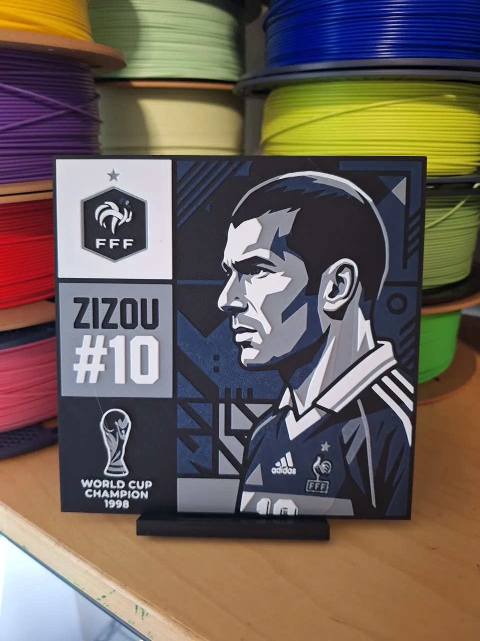 Zinedine Zidane Tribute - Wall Art view 2