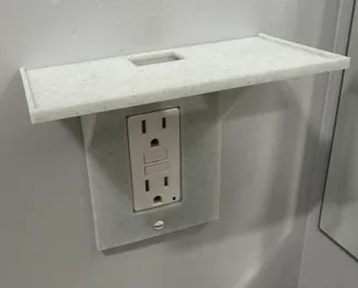 Outlet Cover Shelf, Vertical and Horizontal!