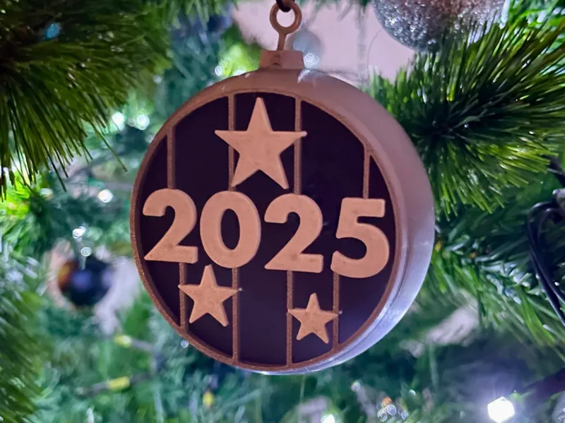 2025 Star Christmas Tree Ball Ornament