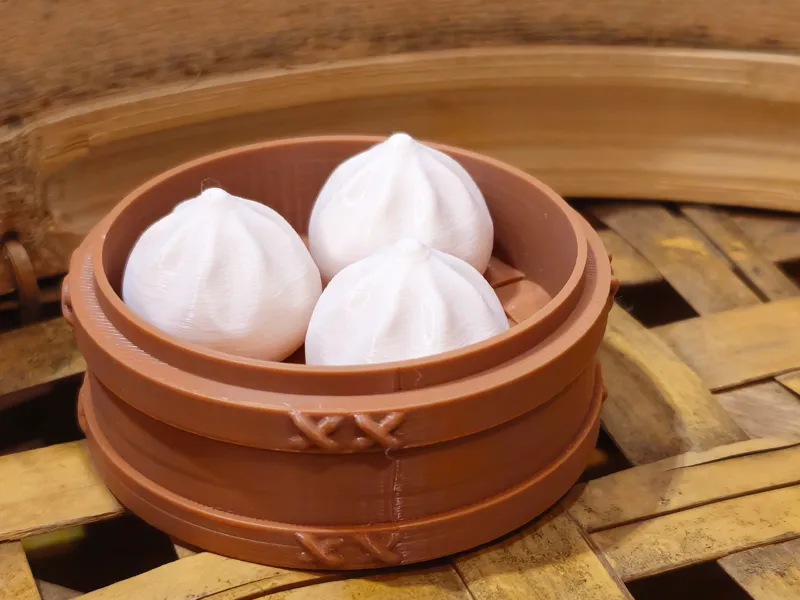 Bamboo Food Steamer Fridge Magnets 蒸籠造型冰箱貼