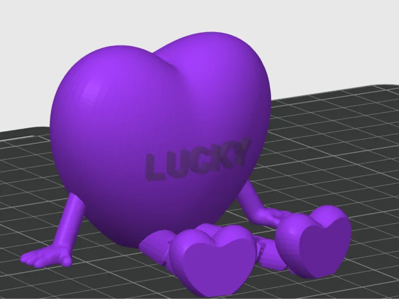 Flexi heart - Lucky