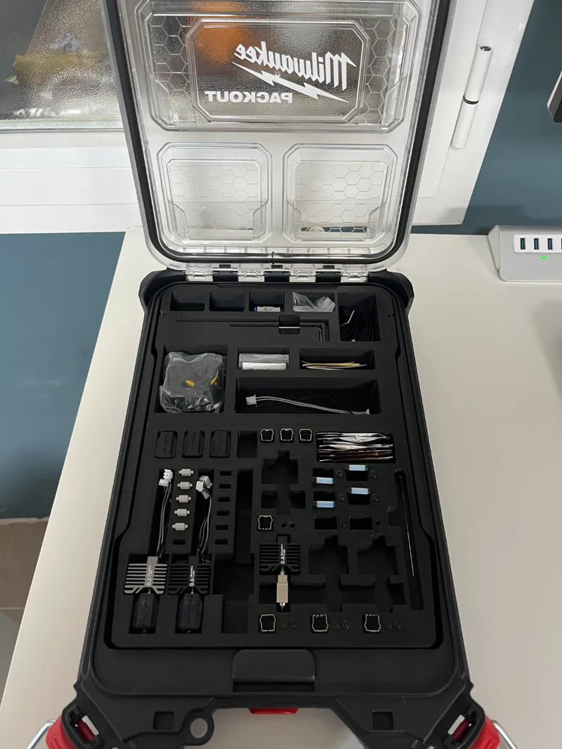 Milwaukee packout insert for X1c parts