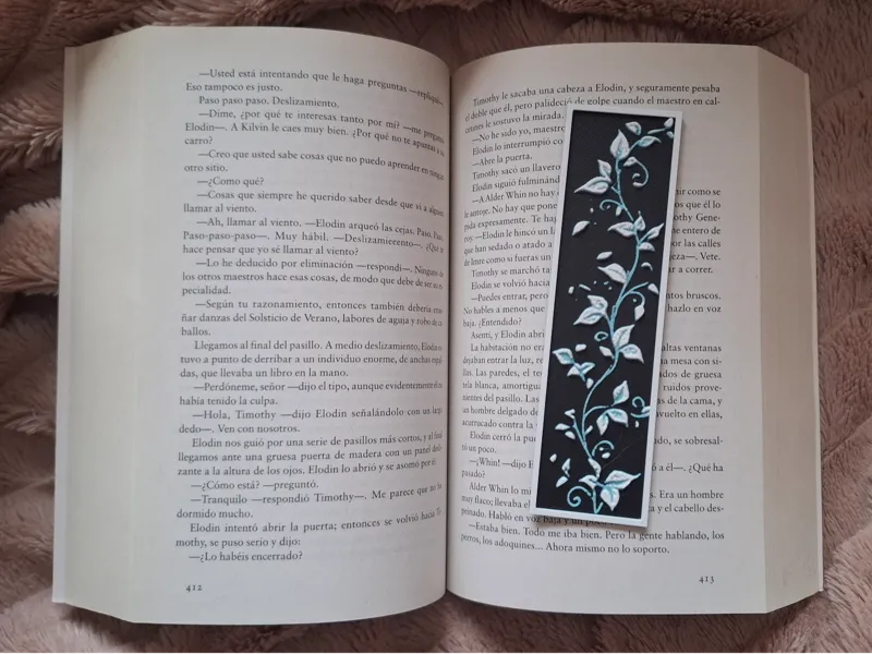 Marcapáginas Floral - Hueforge