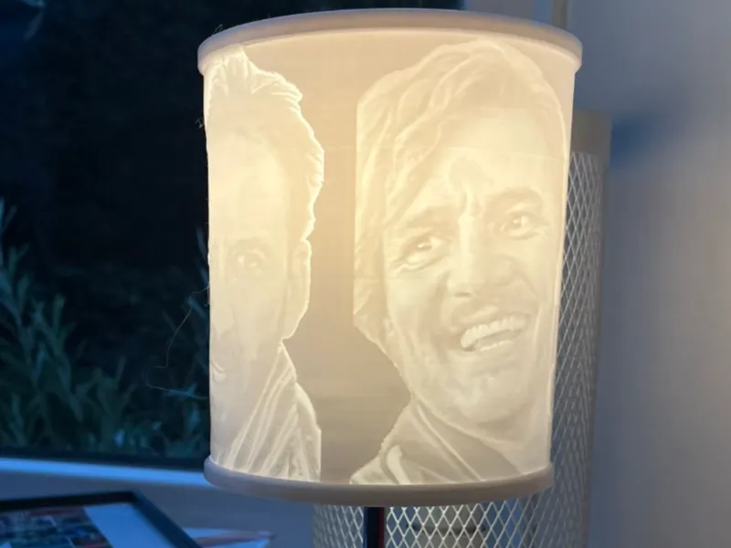 Nicolas Cage Pedro Pascal Lampenschirm Litophane