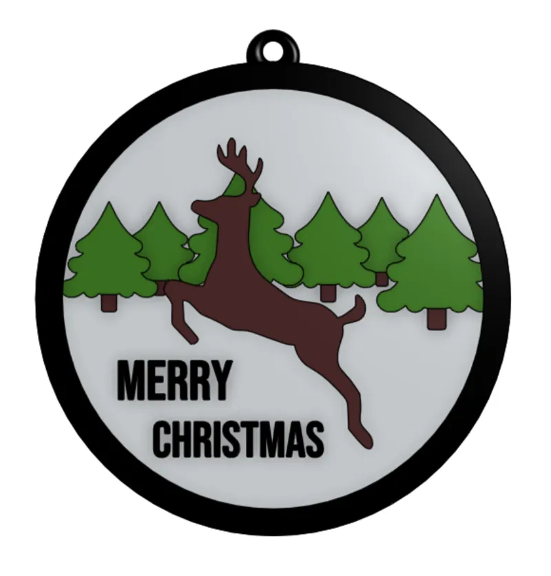 Reindeer Christmas Ornament