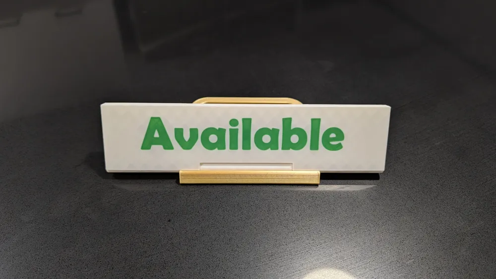 Room Availability Flip Sign by Batmanfan67 MakerWorld: Download Free 3D ...