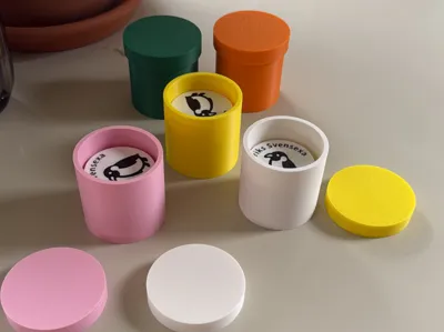 Simple Storage Container with Lid (54mm)