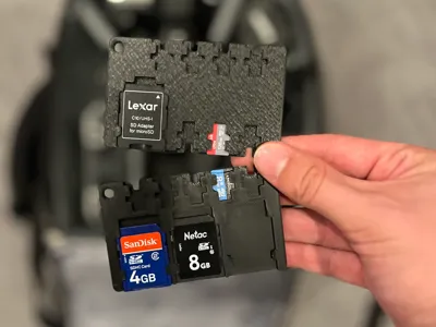Credit Card Sized SD Card Holder, Micro SD+Normal