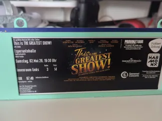 Konzertticket Rahmen 