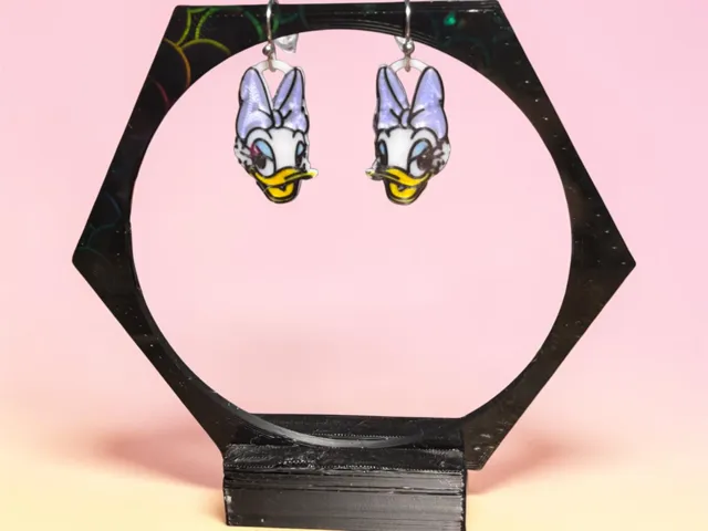 Daisy Duck Tiny Earrings