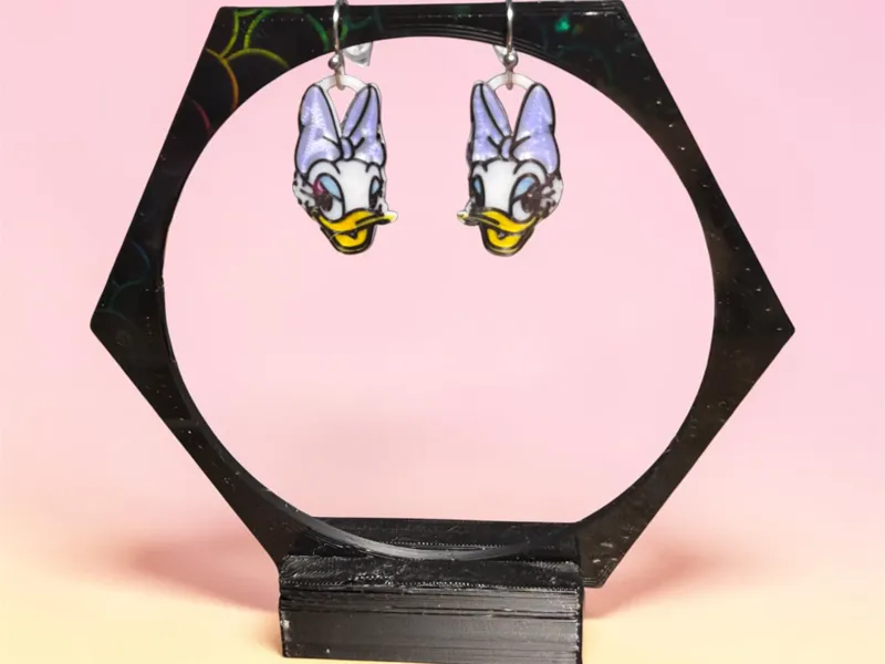 Daisy Duck Tiny Earrings
