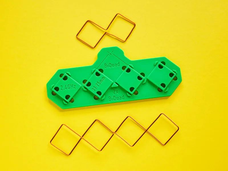 BiQuad + 2x BiQuad 2.4GHz WiFi bending tool