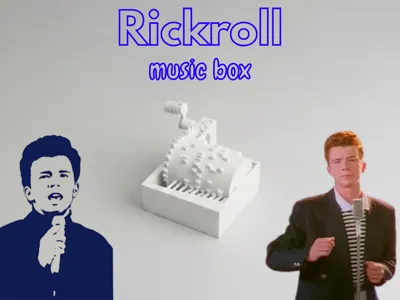 Rickroll music box (Never Gonna Give You Up)