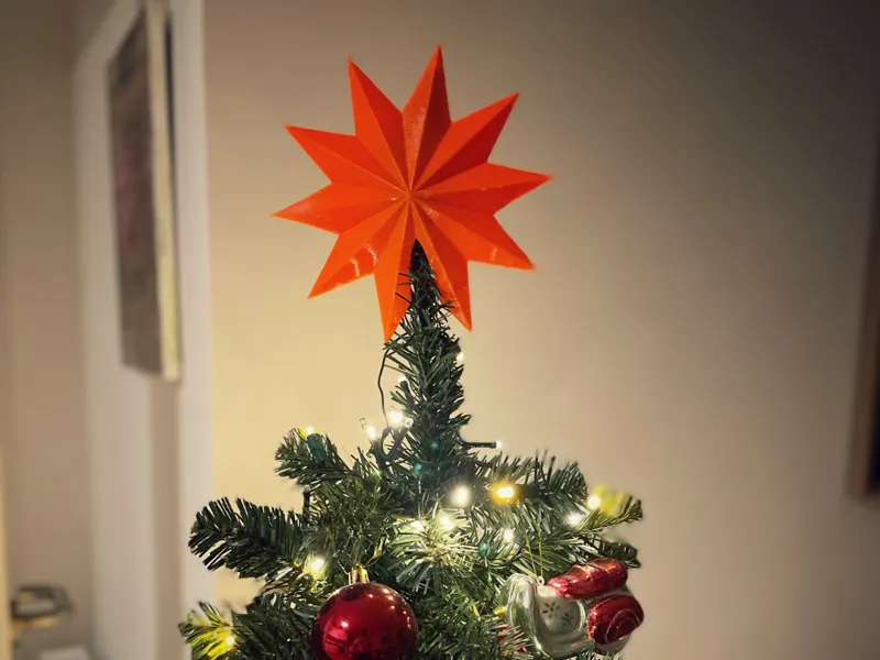 Christmas Star Tree Topper (Fusion 360 Modell)