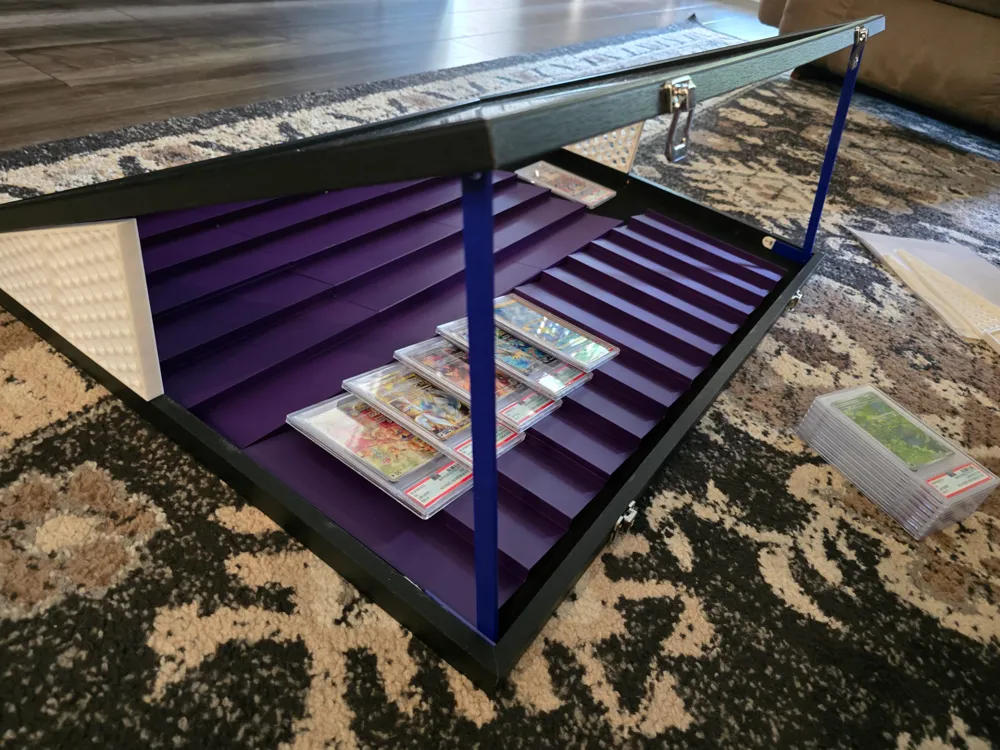 Display Case Tcg Riser Display Case Raiser for Keep TCG/Card Display Open - Free 3D Print ...