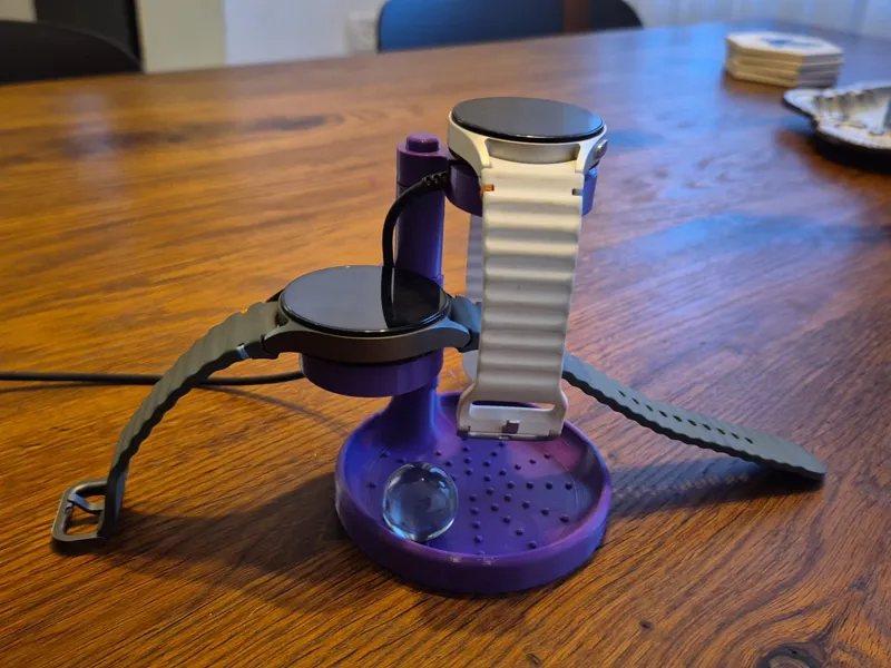 Dual-Charger Stand for Two Galaxy Watches