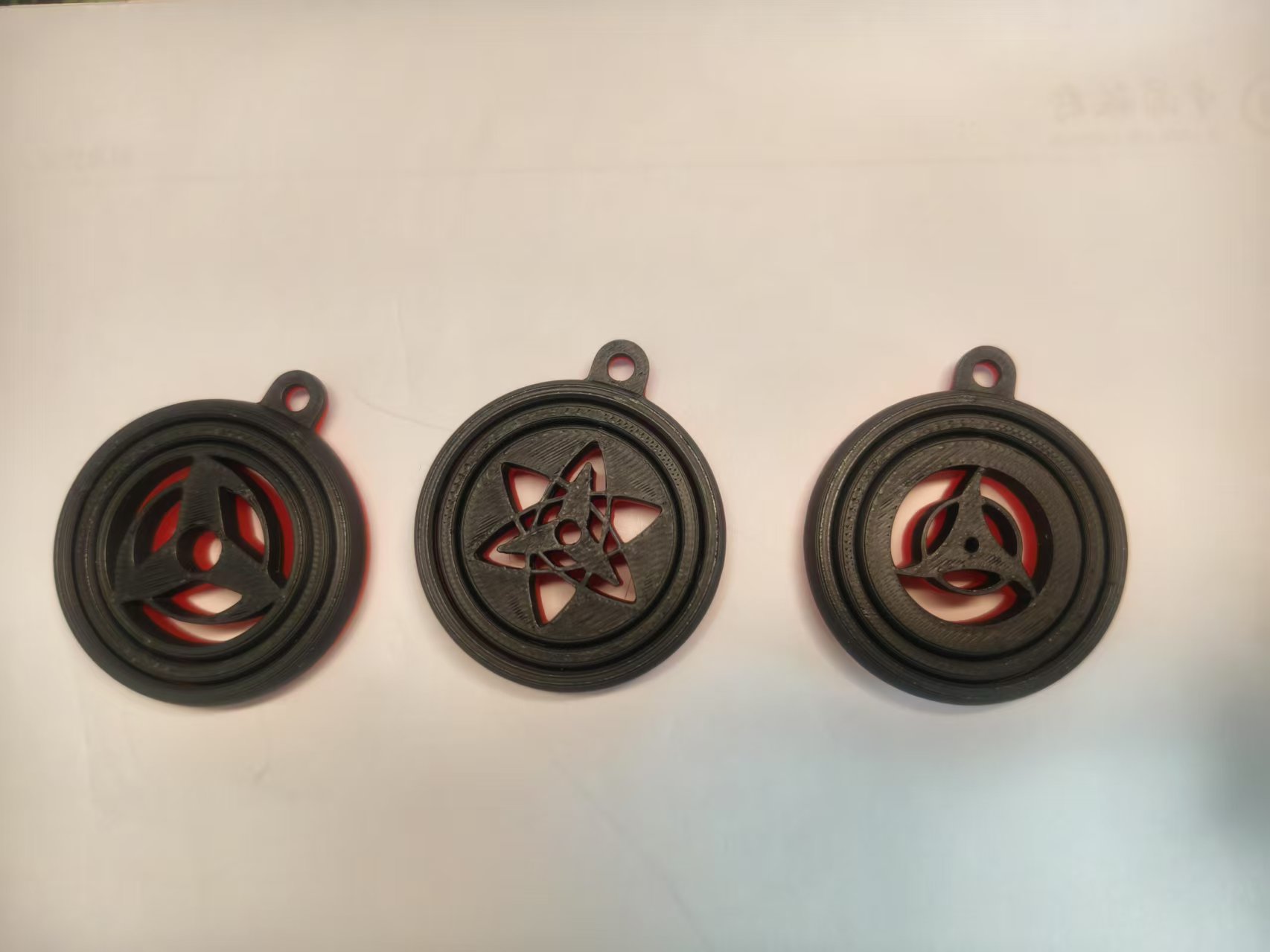 Miniatura 4 do modelo 3D 火影 卡卡西 佐助 鼬 写轮眼 指尖陀螺