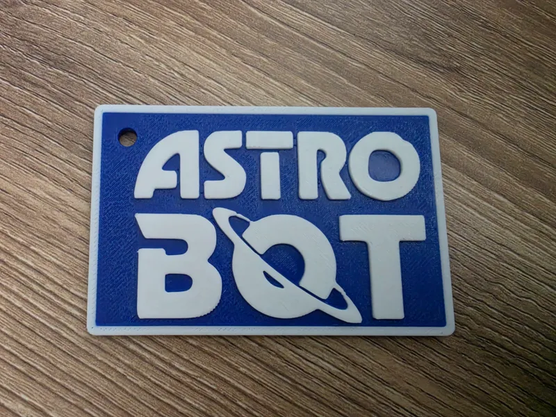 Astro Bot Keychain
