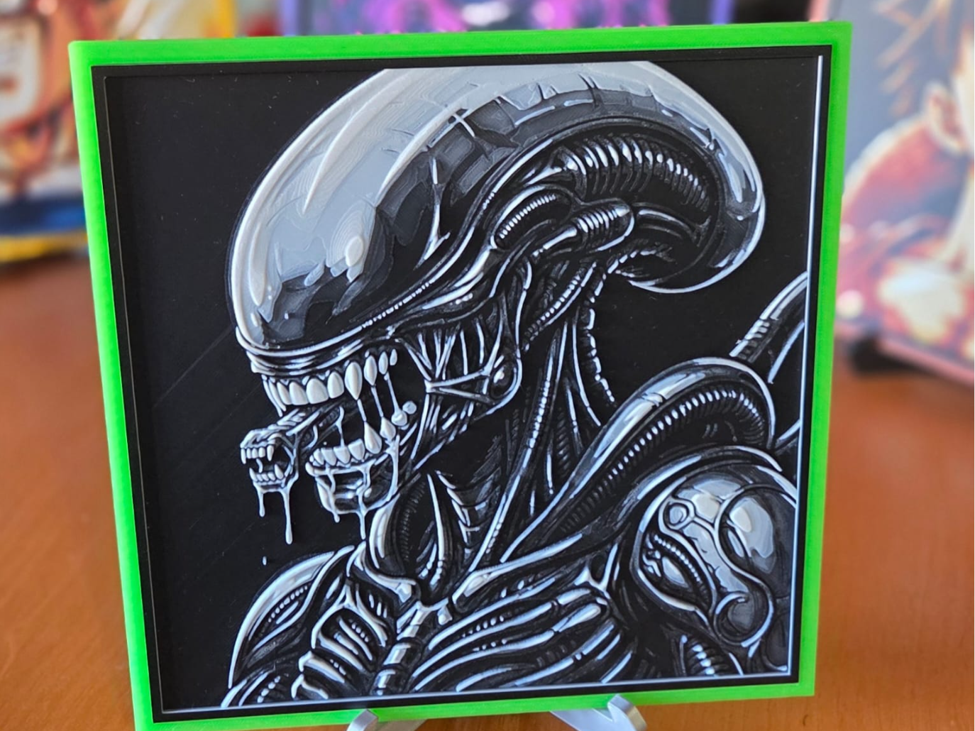 Alien Xenomorph HueForge – Cuadro 3D STL Gratis