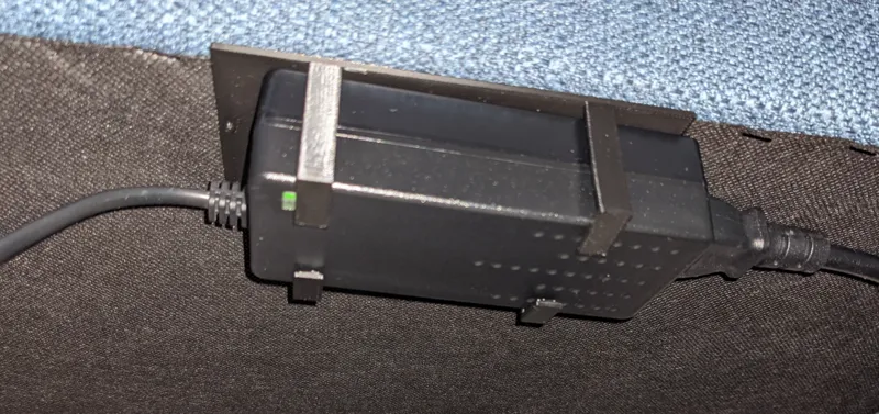 Power Brick Mount  (Customizable OpenSCAD file included)