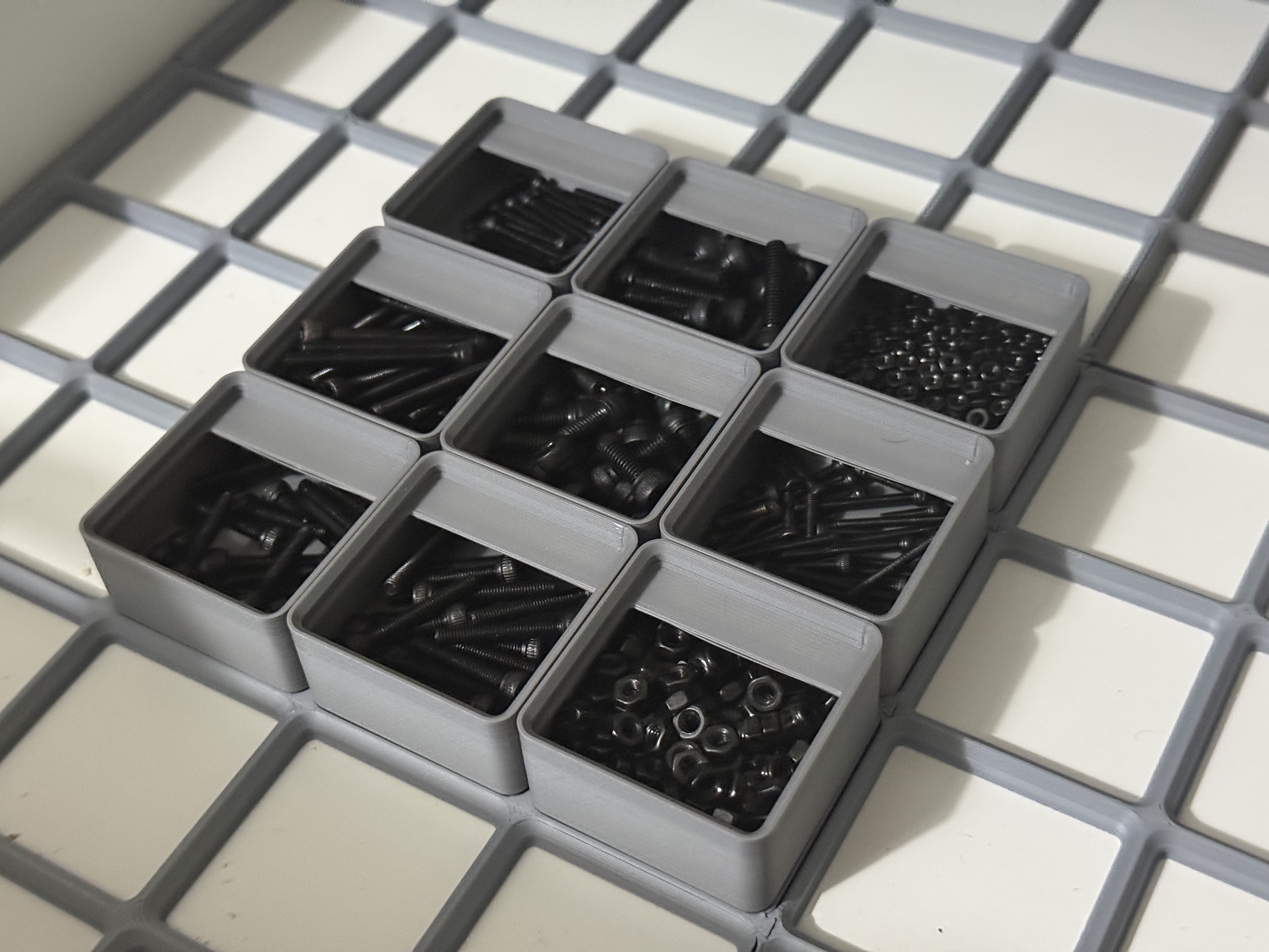 Miniatura 3 do modelo 3D Gridfinity Boxes no magnet