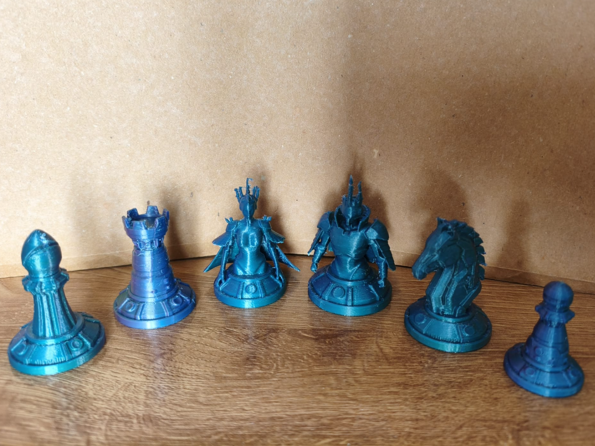 Cyberpunk Chess Set - Futuristic Neon Edition