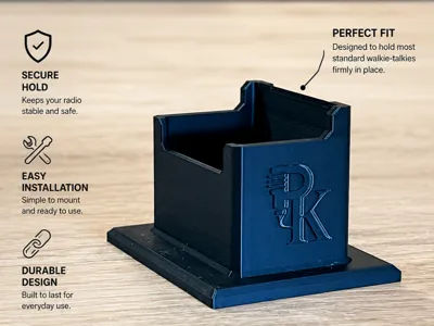 Radio Holder for Emergency Vehicle