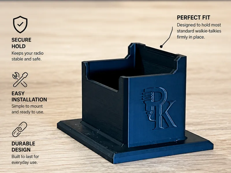 Radio Holder for Emergency Vehicle