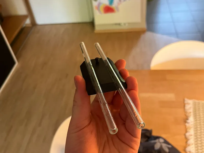 glass straw holder 