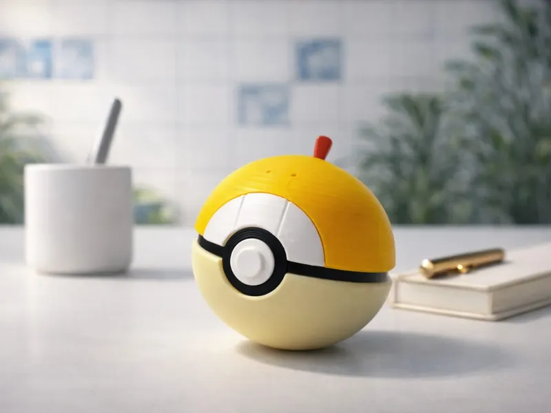 #559 – Scraggy Pokébola | Modelo Multipartes