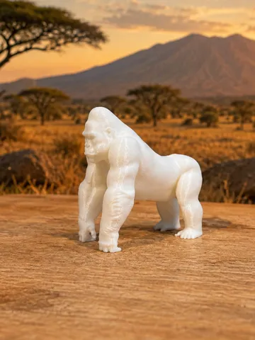 Modelo para impresión 3D: Gorilla - Animal - Africa — vista de referencia 2