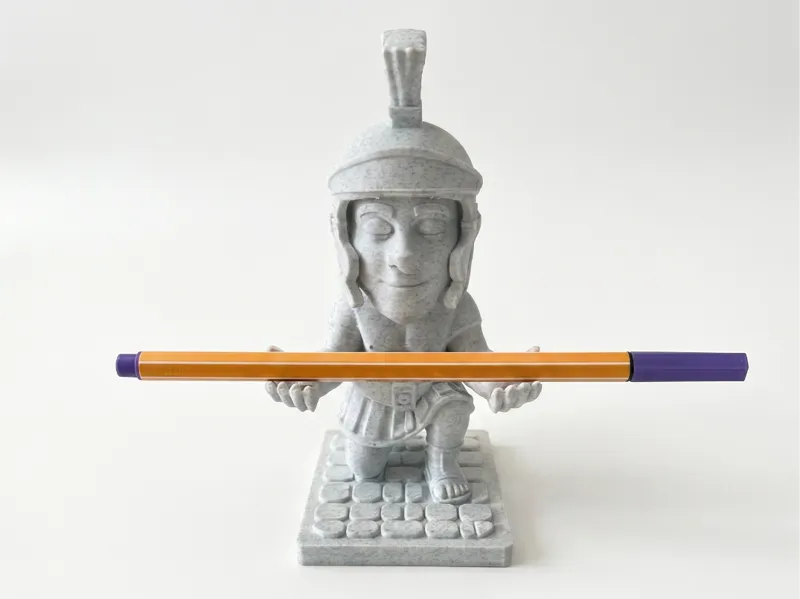 Roman Legionary Pen Holder – Kneeling Soldier