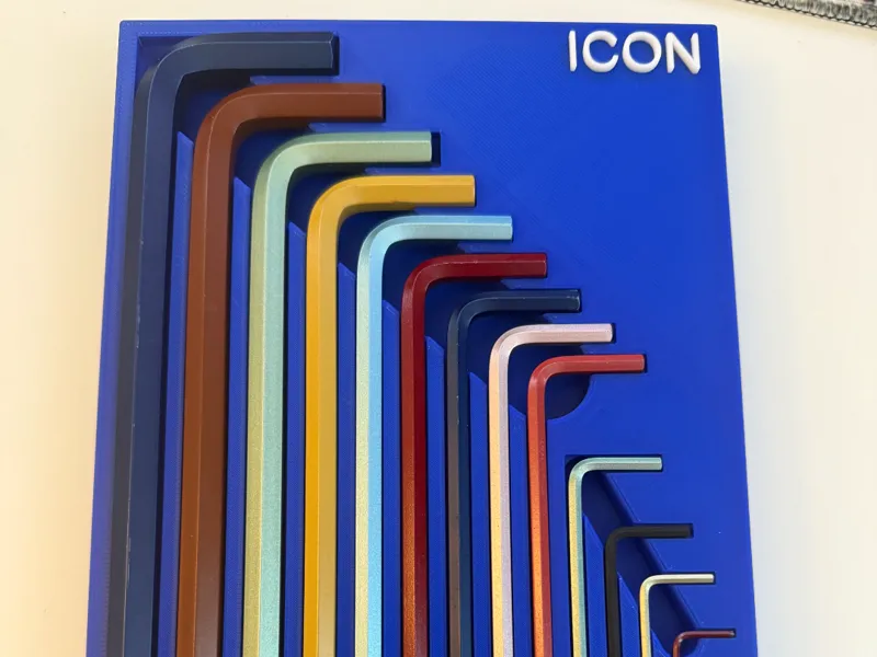 Icon Hex Key Organizer Tray