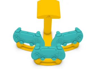 Ps5 stand 3 controllers+headphone