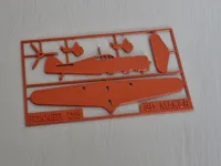 Maquette carte de l'avion Fokker D.XXI — photo 3