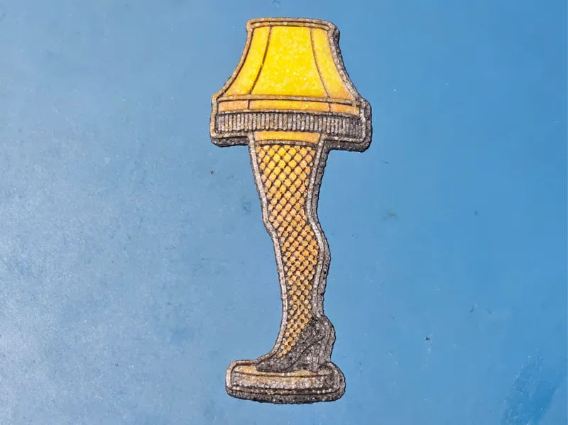 A Christmas Story Leg Lamp Hueforge Bookmark 100mm