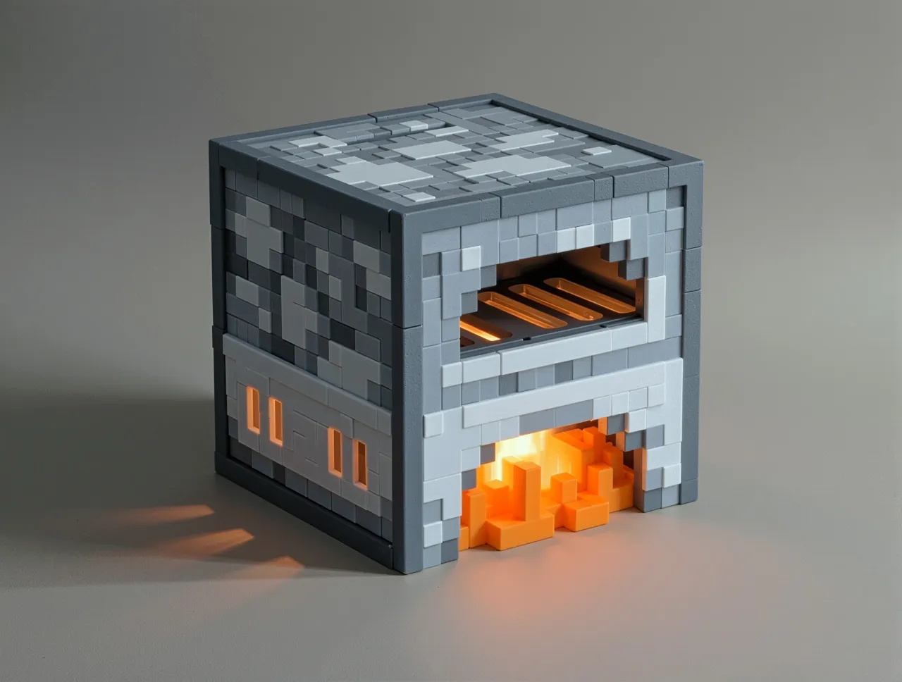Minecraft Furnace Nightlight with Secret Money Box view 3