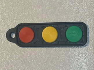 Traffic Light Keychain