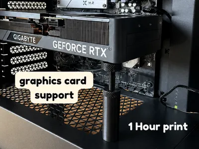 Graphics card support adjustable