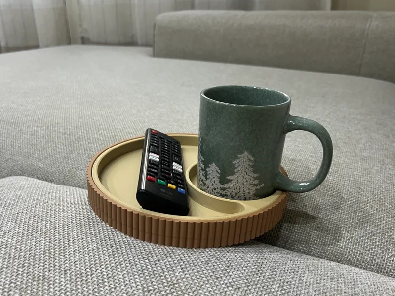 Sofa Couch Caddy – Cup & Remote Organizer
