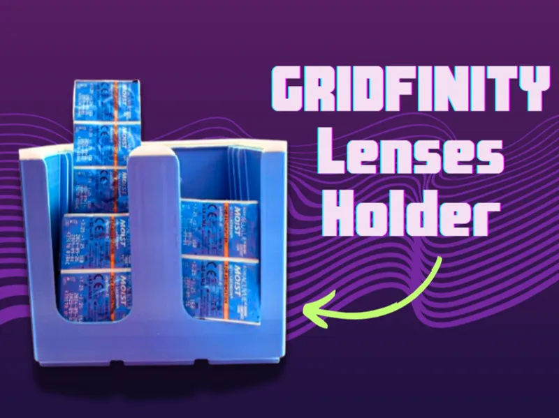Gridfinity contact lenses holder