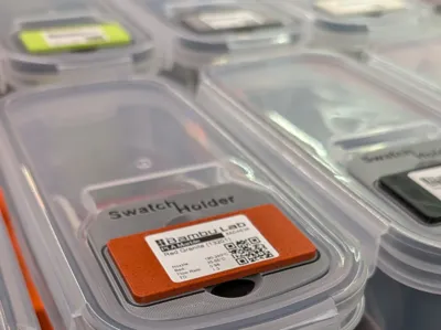 Magentic Filament Swatch -Drybox/Cereal Box Holder