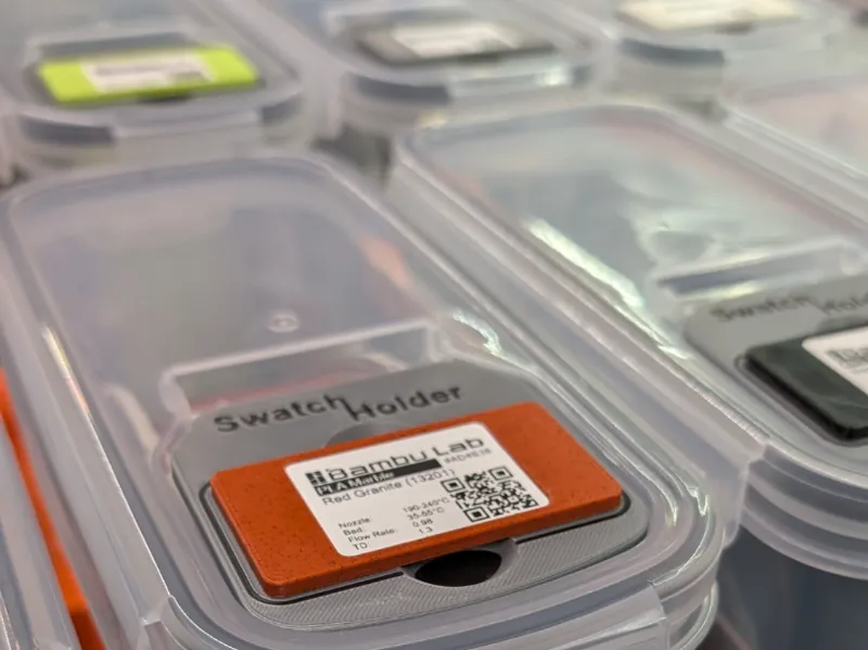 Magentic Filament Swatch -Drybox/Cereal Box Holder
