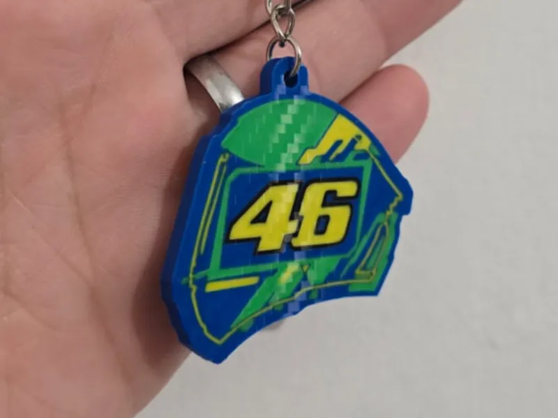 Valentino Rossi Casco Keychain
